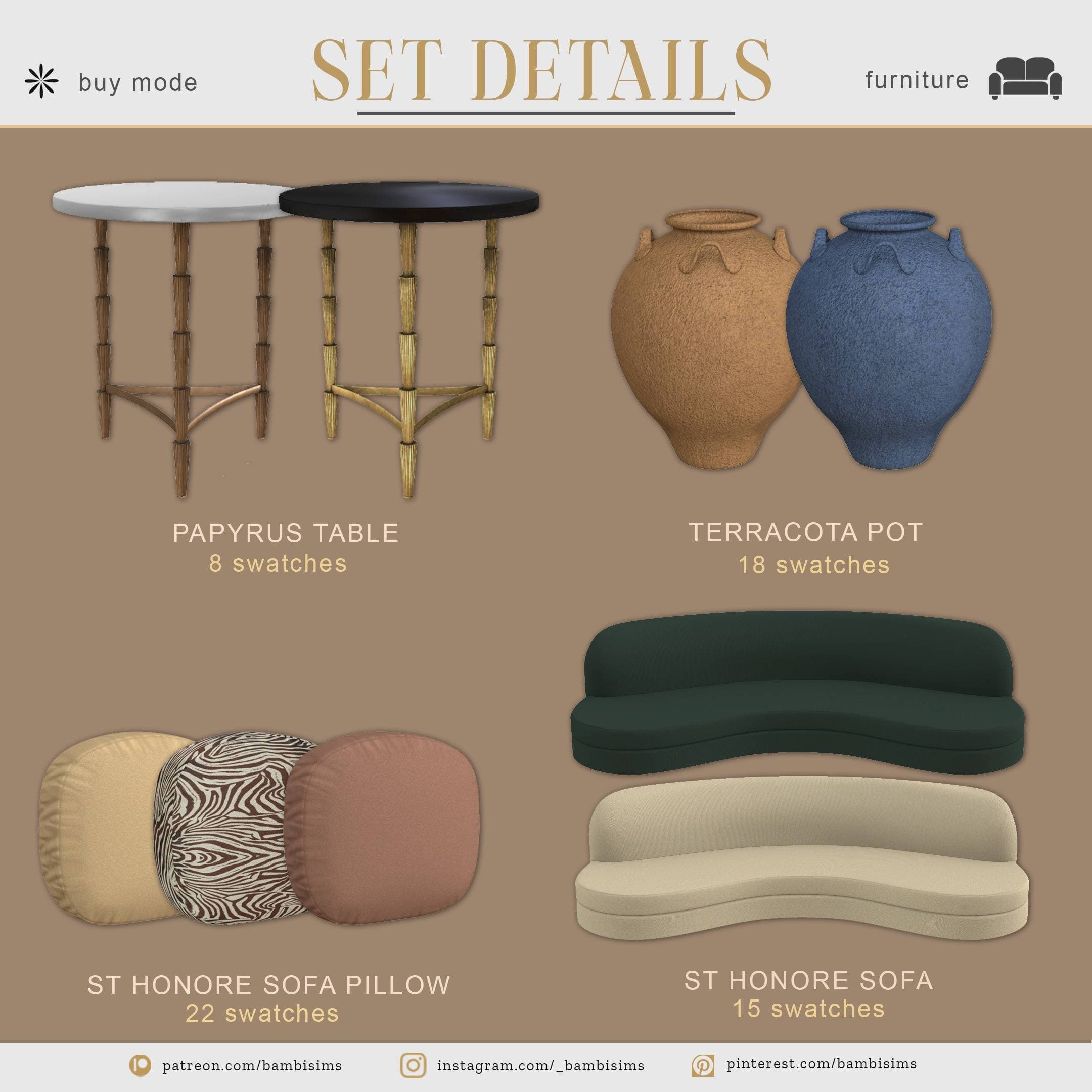 Галерея мода Набор для гостиной Shermine collection vol.2 #3